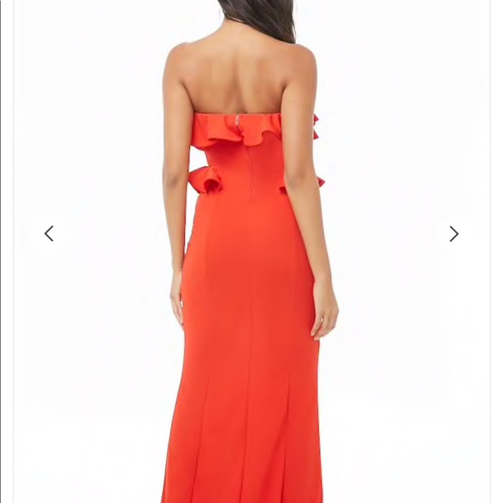 Symphony Fiesta Red Ruffle Gown - Picture 5 of 8